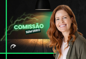 Imagem de destaque sobre gestão de comissão de vendas em empresas de serviços, com o título “Comissão sem erro” e foco em controle, automação e integração entre vendas e financeiro.