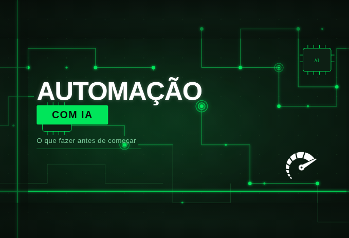 Imagem ilustrativa sobre automação com IA em empresas de serviços — circuitos digitais representando integração de dados e processos